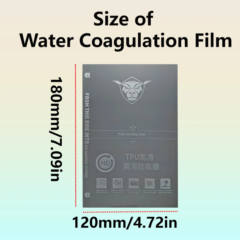 5/50/100PCS HD Anti-Peep Flexible Hydrogel Film For Mobile Phone Clear TPU Screen Protective Film For Cutting Machine