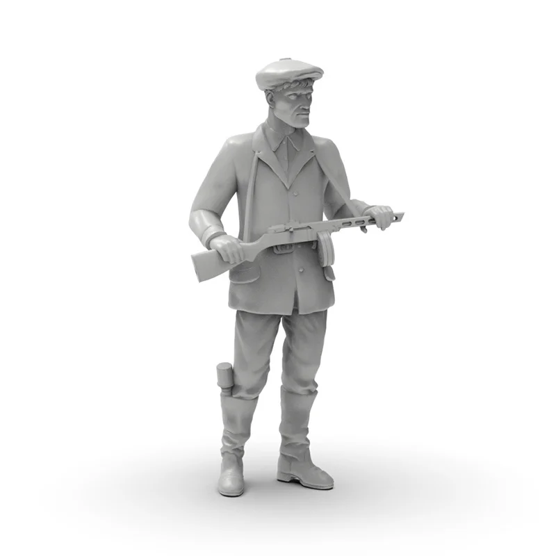 Micro figurine Miniature en résine de soldat russe de la seconde guerre mondiale, modèle blanc imprimé en 3D, jouet non assemblé, Kit non peint, cadeaux pour garçons, 1/72 1/64 1/35