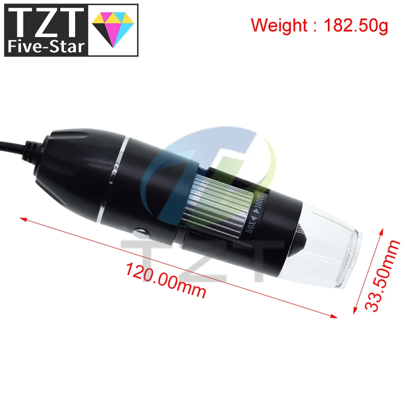 1000X HD digital USB microscope electronic microscope Camera video microscopeUSB Magnifier +calibration ruler 8 LED lights