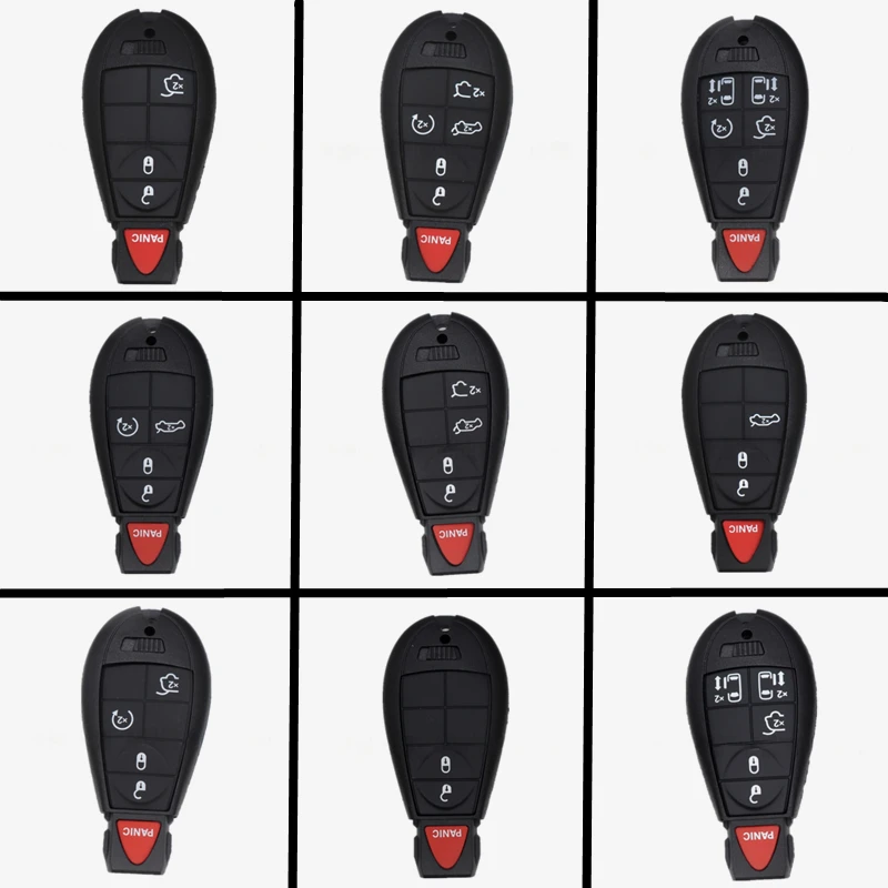 

OEM 5Pcs Replacement Key Case Transponder Remote Key Shell For Chrysler 300C Voyager For Dodge Journey For Jeep Grand Cherokee
