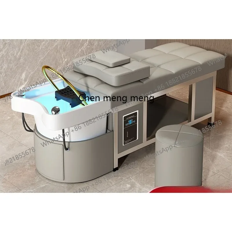 AB03  Ceramic Head Spa Shampoo Chair Nordic Luxury Shower Massage Shampoo Bed Ergonomics Comfort Salon Furniture Silla Peluqueri