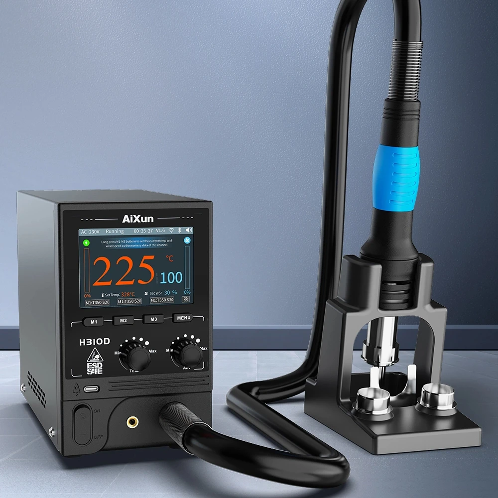 

Aixun H310D Smart Rework Station Soldering Hot Air Gun with Digital Display Over - Temperature protection