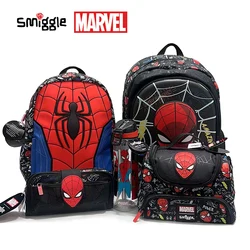 MARVEL Spider-Man Backpack for Children Smiggle Wheel Schoolbag Children's Knapsack Trolleys Bag 3-16 Years Old Hot-selling