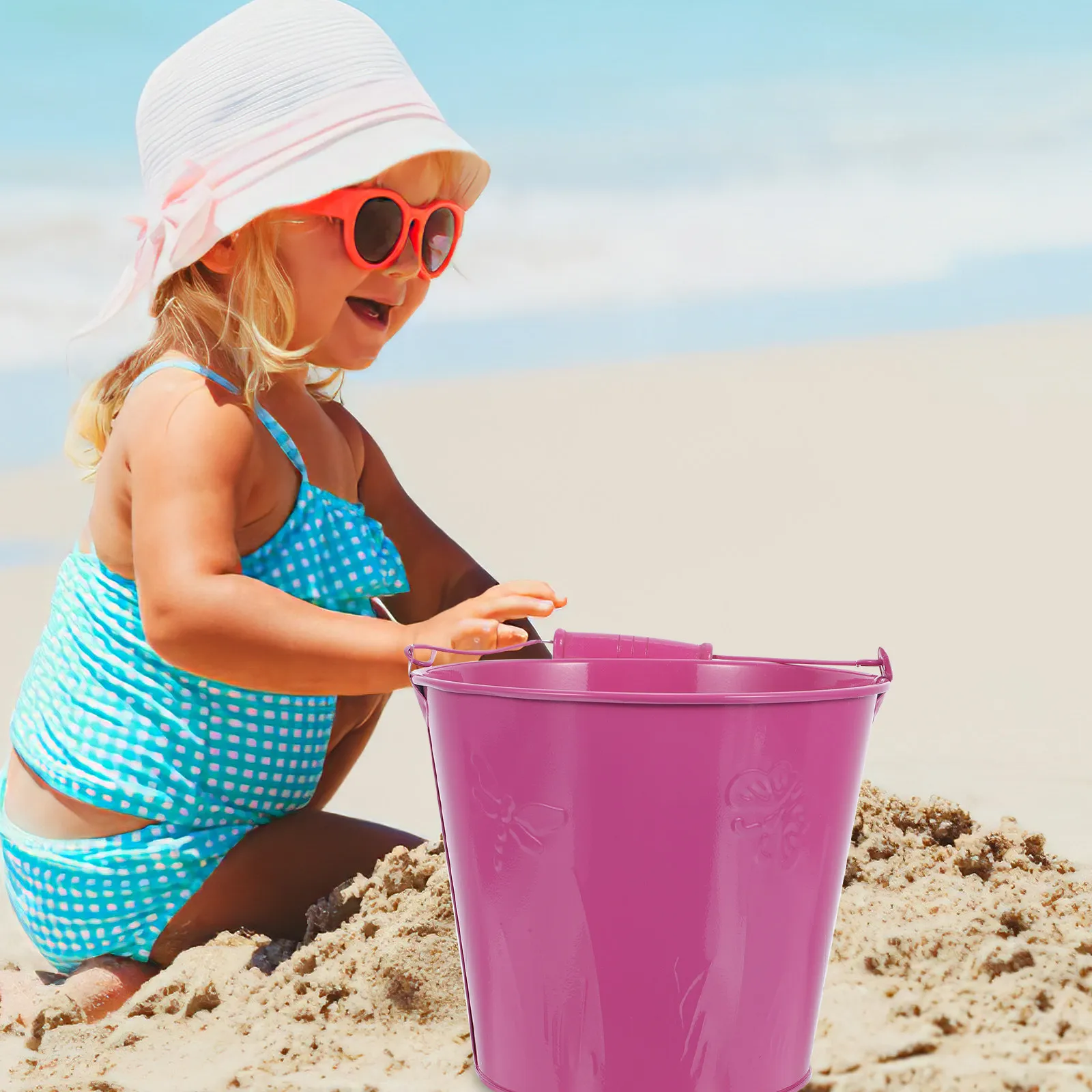 

Набор из 3 маленьких металлических ведерок с ручками для декора вечеринок, садовых растений, хранения карандашей, пасхальных подарков и детских сувениров