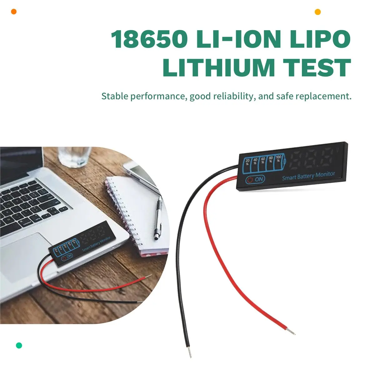 【A01R1】 18650 Li-Ion Lipo Lithium Test 7-55V Acid Battery Level Indicator Tester LEDDisplay Meter Module Capacity VoltageMeter,B