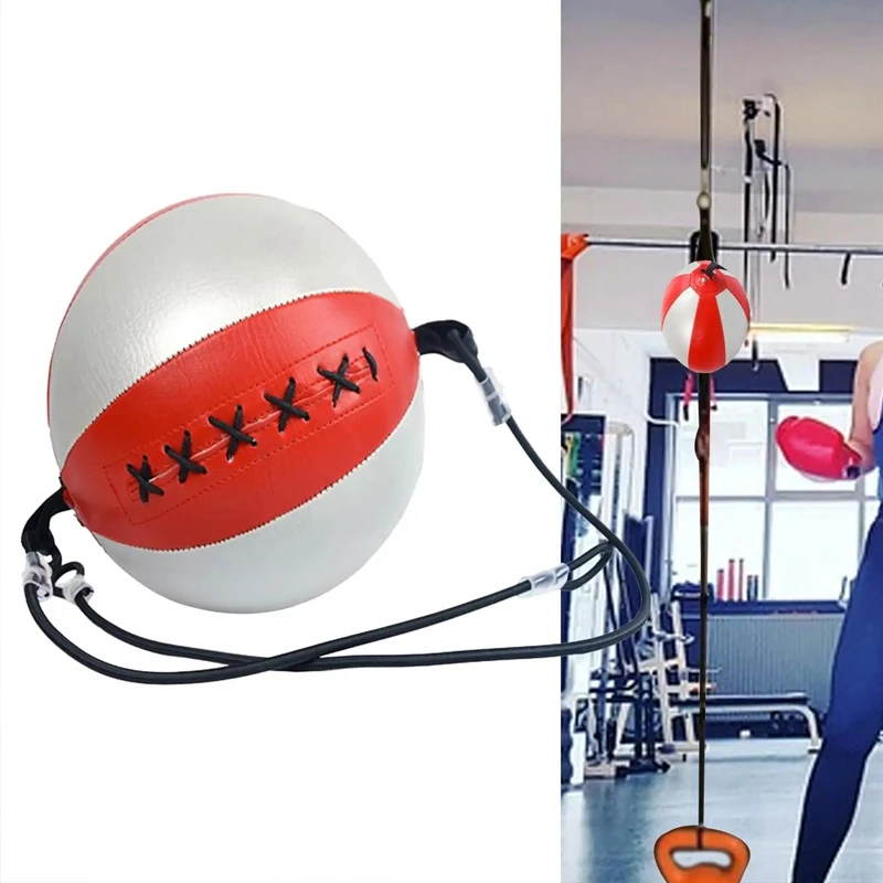 PU Boxing Punching Bag New Reflex Speed  Sports Gym Balls Hanging Type with Hooks Boxing Bags Boxing Training Bounce