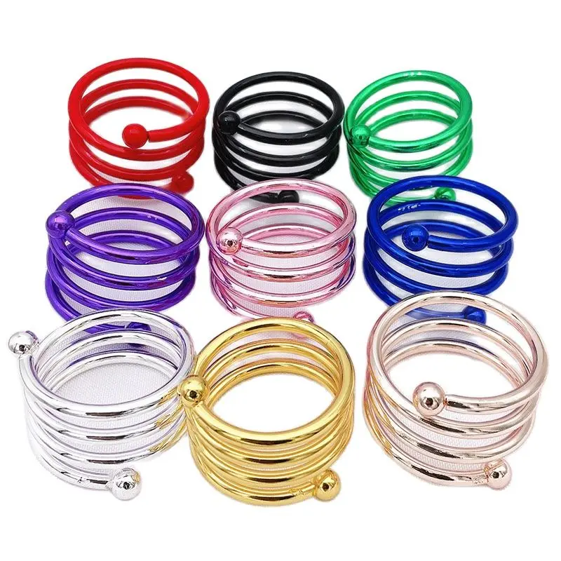 

Spring Napkin Buckle Metal Wire, Napkin Link, Day Party, Desktop Decoration, 12Pcs Lot