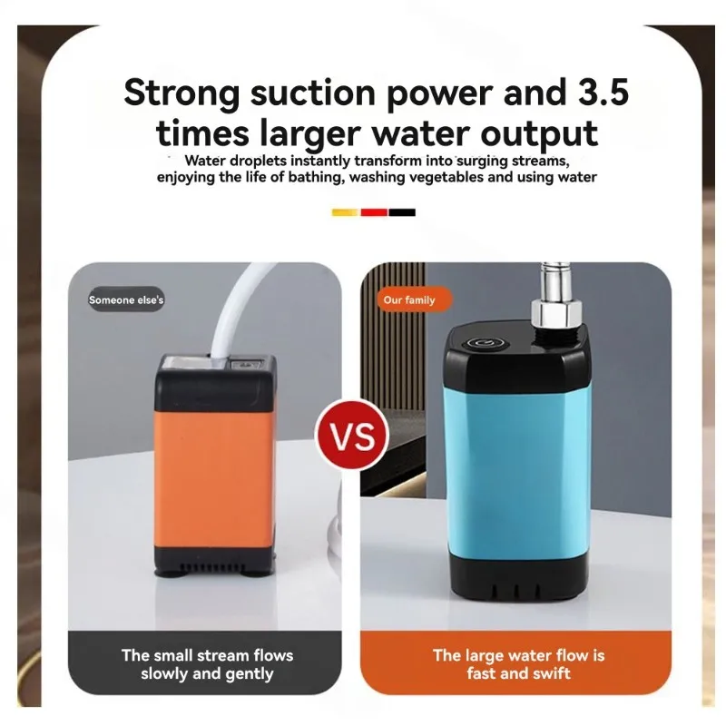 B72A Set doccia elettrico portatile progettato per esterni per campeggio, lavoro sul campo, stile moderno e minimalista