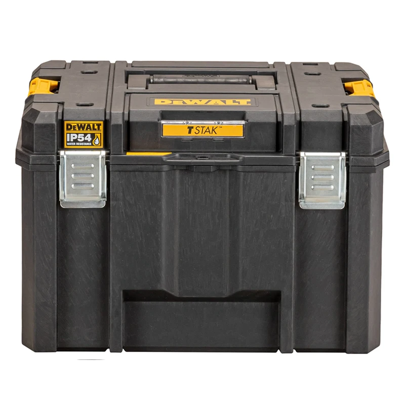 DEWALT DWST83346-1 TSTAK 2.0 Large Box IP54 30kg Load Capacity Heavy Duty Portable Deep Storage Case