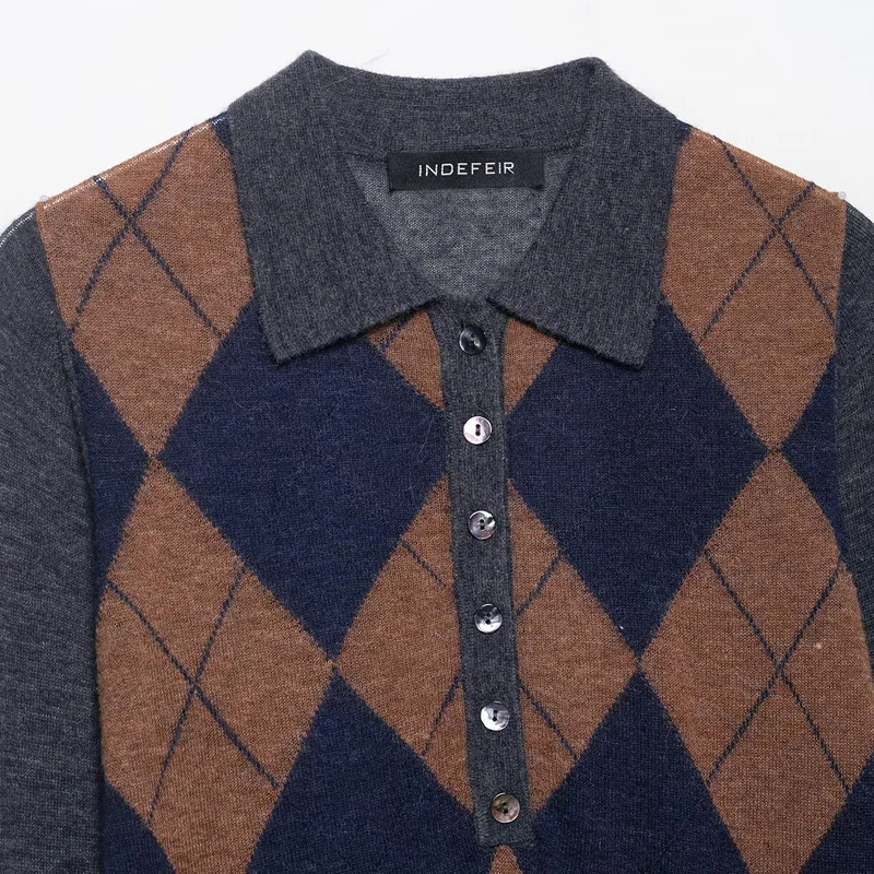 Thumbnail 4 - #19 Trending Womens Cropped Knit Sweaters Right Now