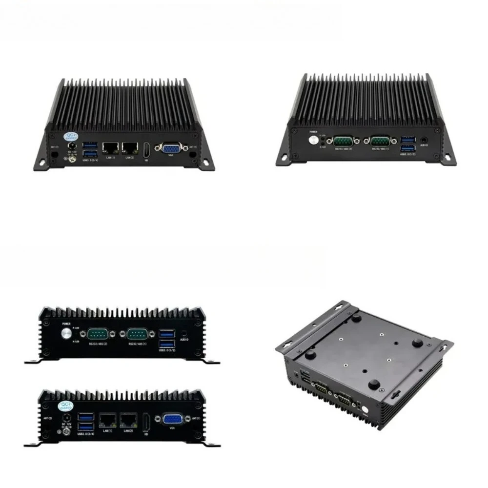 ODM N100 quad-core 2 HD monitors dual LAN WiFi6 BT Win10 Ubuntu VESA industrial computers fanless mini PCs
