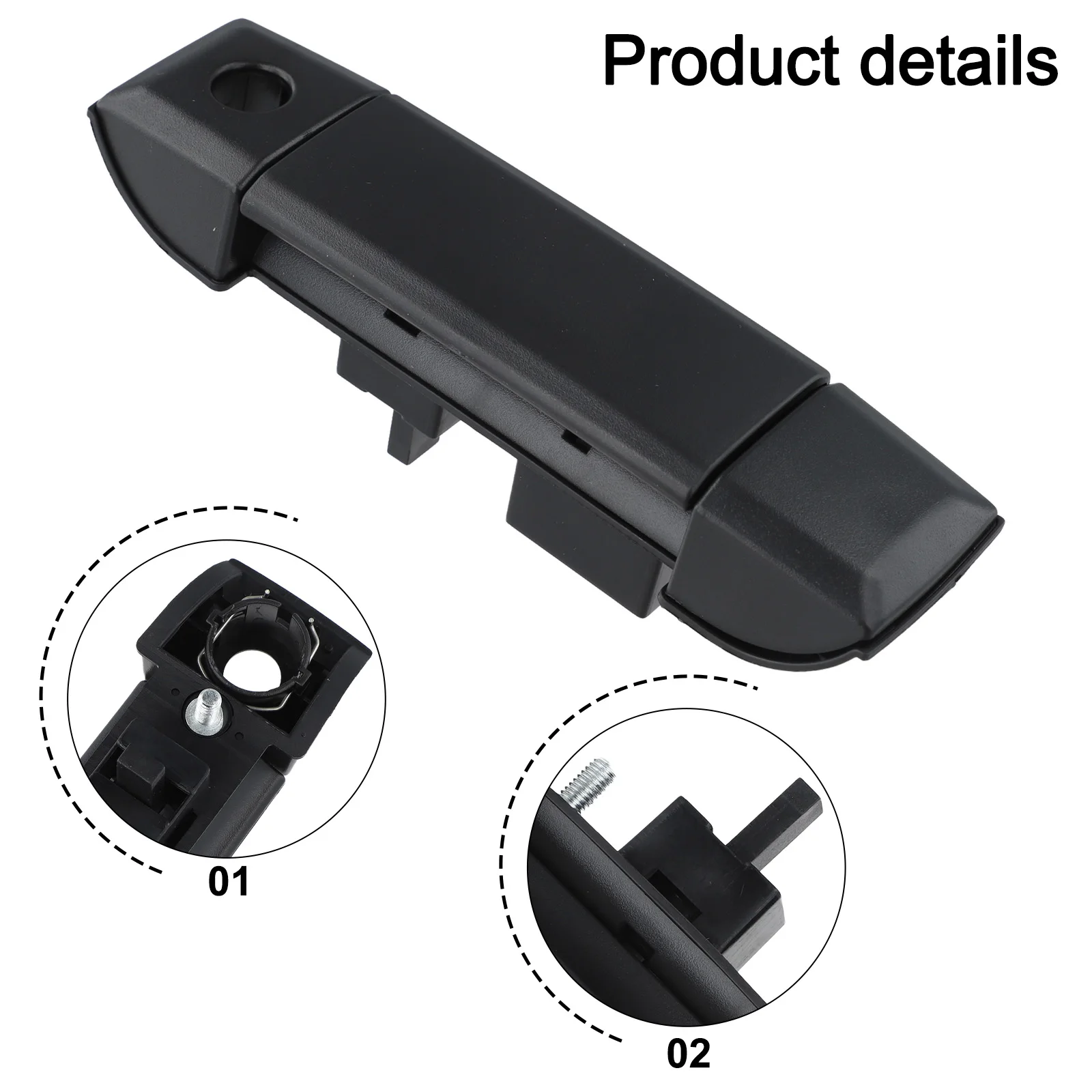 For Bongo III Outer Door Handle Sliding Door Handle Parts Replacement As Shown OE Number 0K7AA72410 Plastic Material