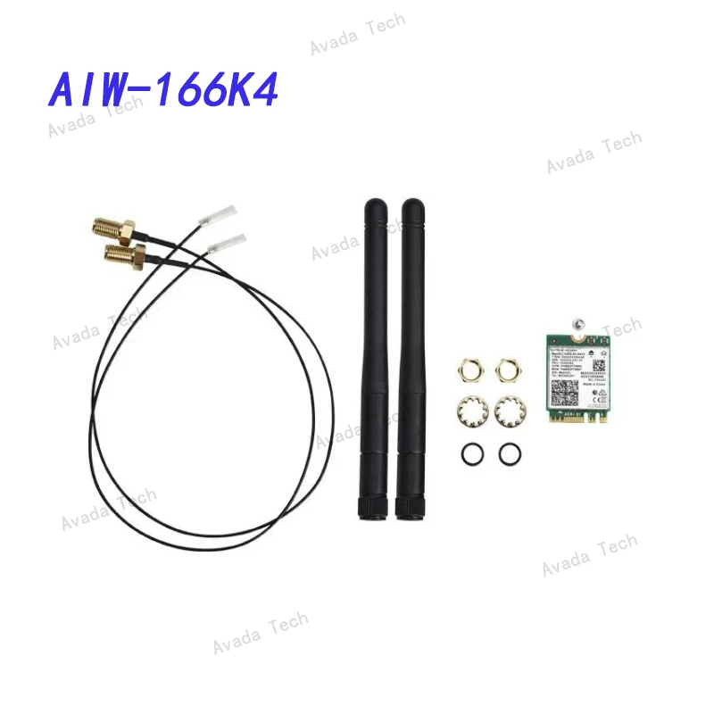 

Avada Tech AIW-166K4 AX210 6E 802.11ax+BT5.2 module+antenna+cable, -40 to 85C operating temperature, w/ vPro