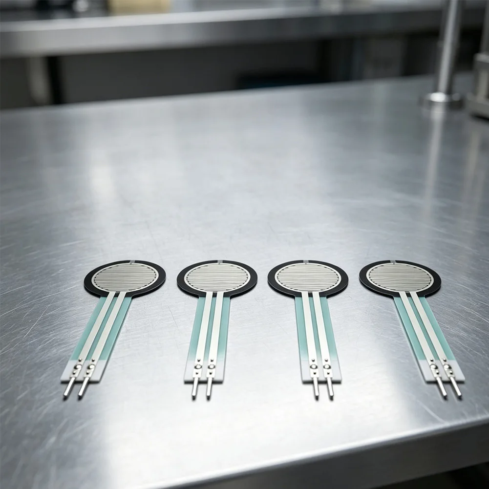 FSR402 Pressure Sensor 4pcs Ultra-Thin Flexible Film Design for Curved Surfaces Millisecond Response Time Over 1 Million Cycles