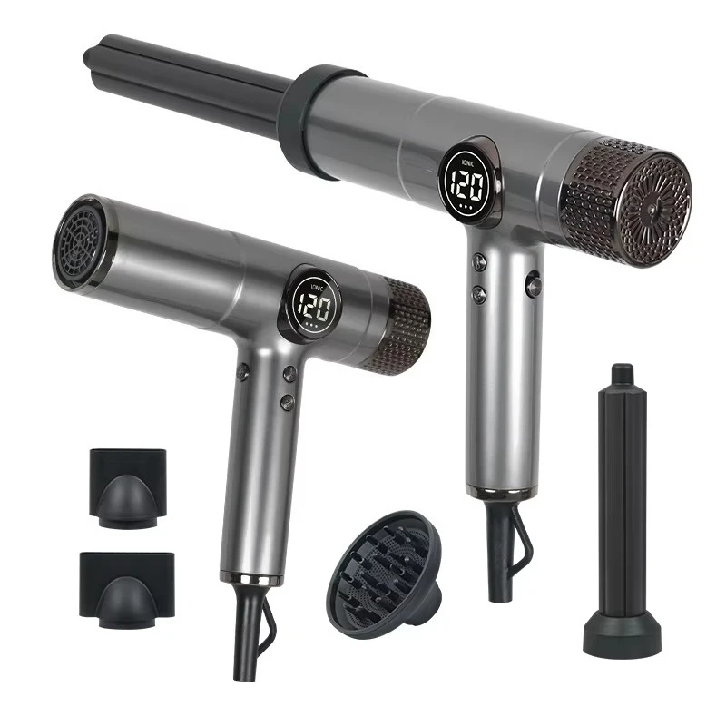 2200W Salon Negative Ions 110000RPM High Speed BLDC Blow Dryer with Curling Barrels