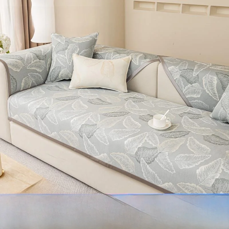 Ice Silk Sofa Cushion Cover 2026 New Summer Luxury Anti-Slip Simple Modern High Aesthetic Value  Pad Home Textile
