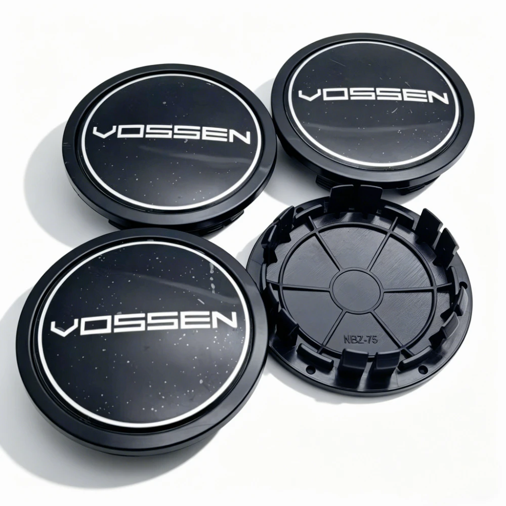4pcs Vossen Logo Badge Emblem Car Wheel Center Caps 75MM Clip 65MM Rim Hubcaps Dust Cover Wheels Hub Cap Replace Car Accessories view 5