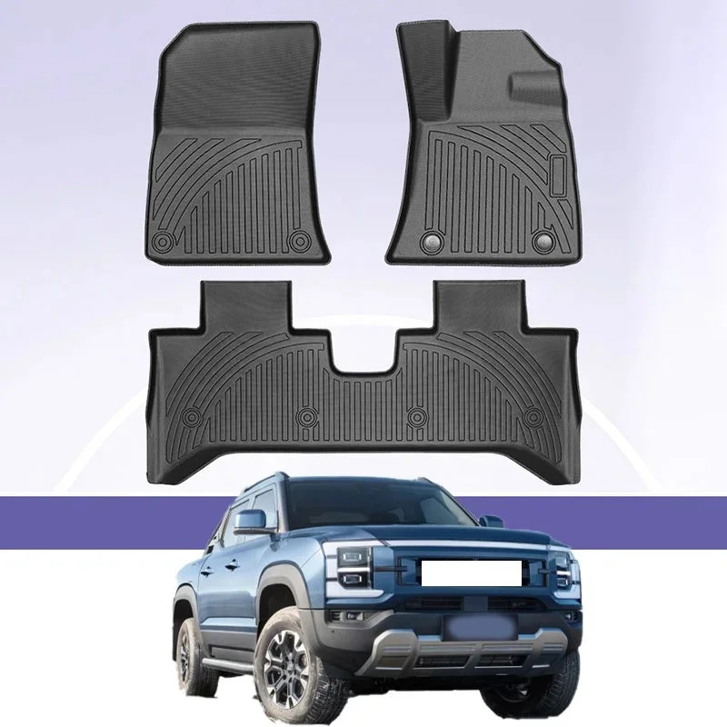 Full Set TPE Floor Mats For BYD Shark 6 Waterproof Anti-slip