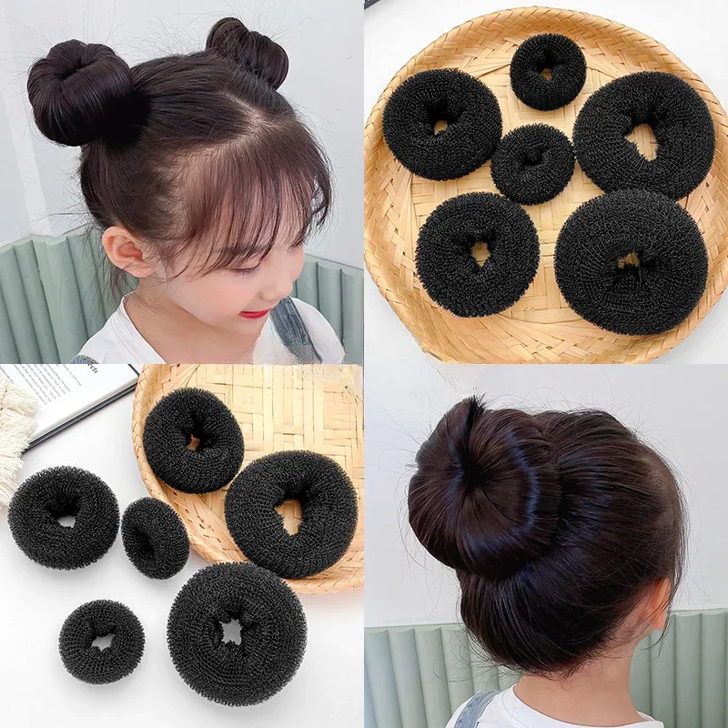 New S/M/L Hair Bun Maker Elegant Women Ladies Girls Magic Ponytail Shaper Donut Hairbands Hair Styling Tool Ponytail Accessories