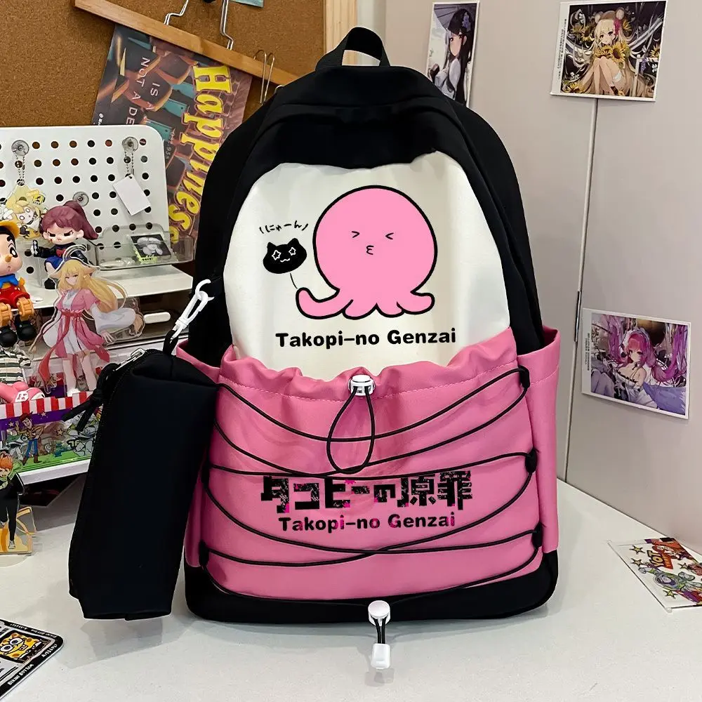

Оригинальный рюкзак с героями мультфильмов Takopi, большая вместительная дорожная сумка для хранения пикника, высокоточная прочная школьная сумка, рождественский подарок