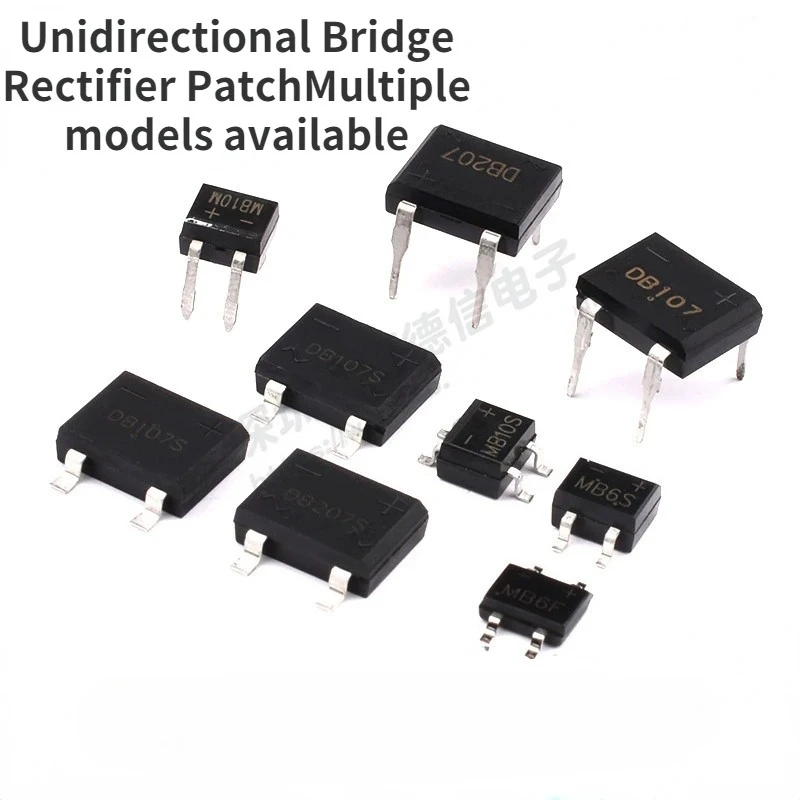 50PCS/LOT DB107S DB207S MB6S MB10S MB10F MB6F Rectifier Bridge Single-phase Bridge Rectifier Bridge Stack SOP-4