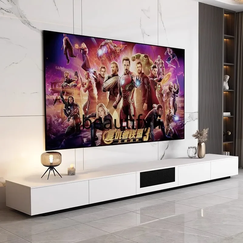 N178 Fully hidden laser TV cabinet 88-120 inch electric telescopic cabinet integrated projector dedicated