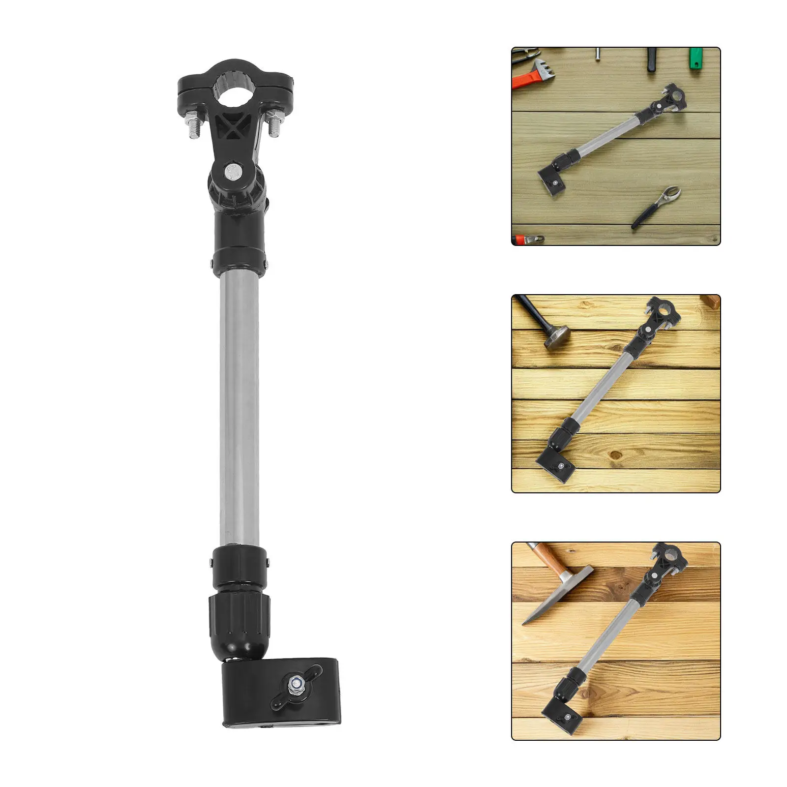 

Baby Stroller Umbrella Holder 25Mm Diameter Adjustable Clamp Umbrella Mount Attachment for Stroller Wheelchair Bicycle