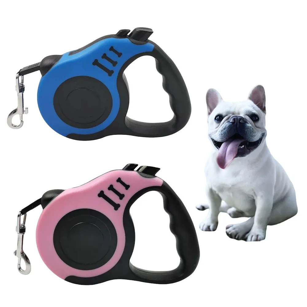 Correa para perros de 3m, correa duradera, correa retráctil automática de nailon para gatos, correa extensible para cachorros, correa para pasear y correr, correa tipo ruleta para perros, correa para mascotas