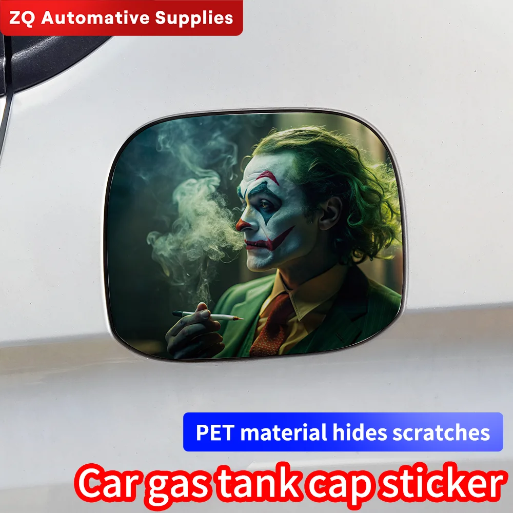 Lustige Joker Auto Kraftstoff tank Aufkleber Auto Aufkleber wasserdichte Sonnenschutz Aufkleber Kraftstoff lehre leere Aufkleber Auto Styling Vinyl Zubehör