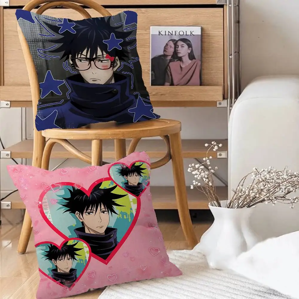 Cool Anime Boy Megumi Fushiguro Personalized Pillow Cover Kids Bedroom Wild Party Decor Pillowcase kid Birthday shower Gift