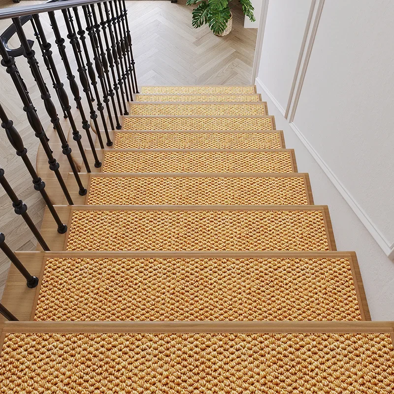 Customizable Household Anti-slip Step Mats for Indoor Staircase, Noise Reduction Stair Treads Carpet