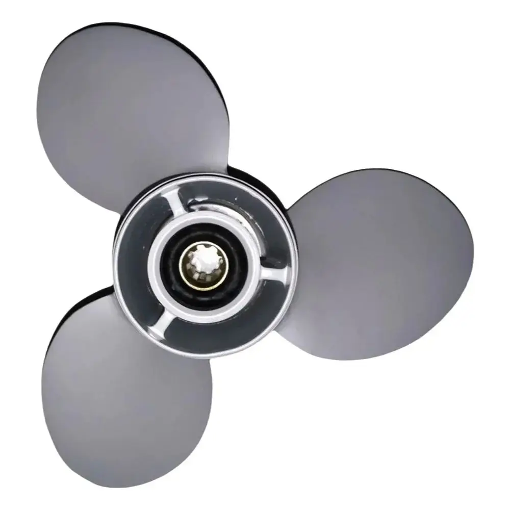 

Алюминиевый пропеллер 9 1/4x8-J для подвесного двигателя Yamaha 9,9 л.с. 15 л.с., совместимый с подвесным двигателем Hidea Parsun 15 л.с. - оптовая продажа