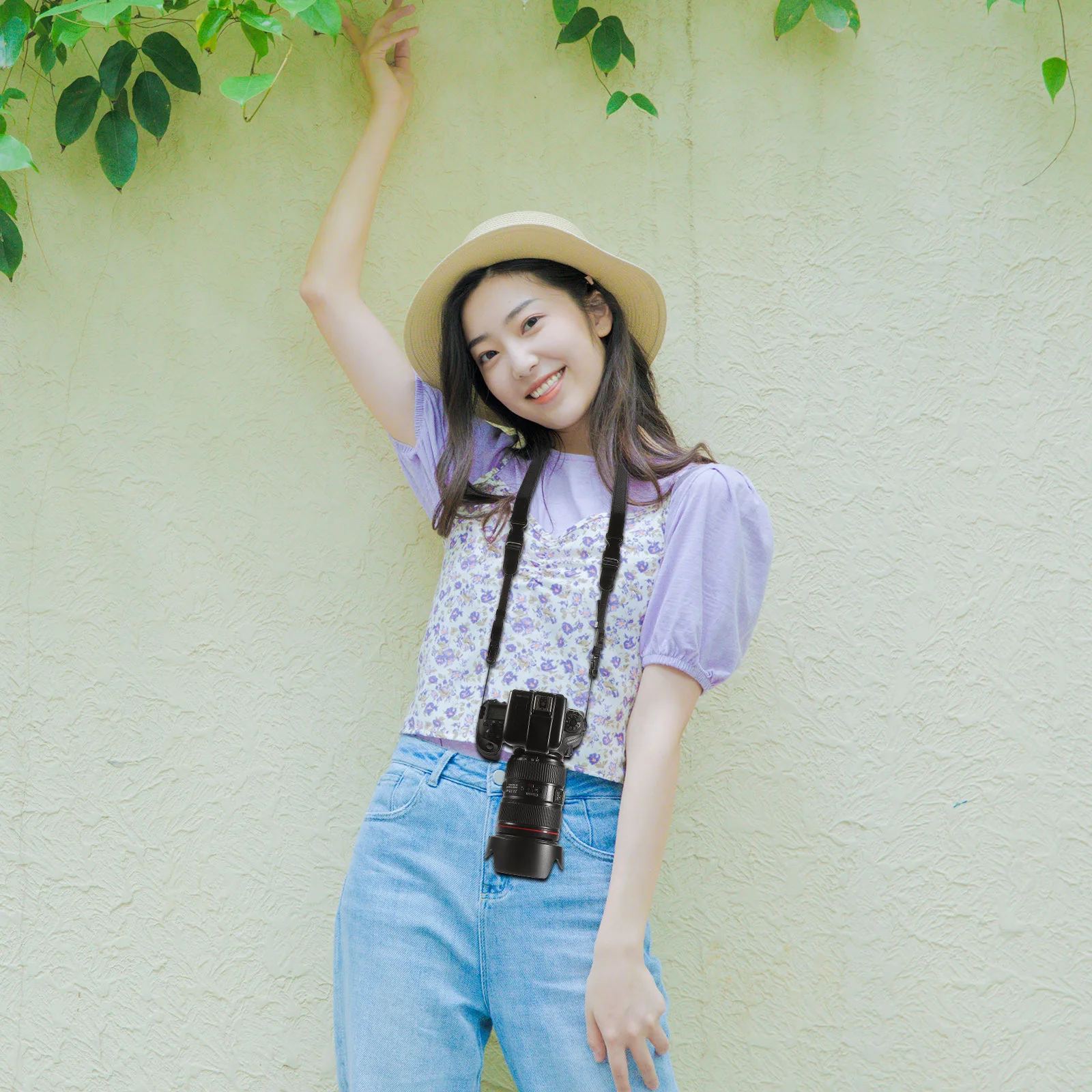 

Camera Strap Adjustable Neck Shoulder Sling Strap Comfortable for Dslr Cameras Photographers Camera Straps for Photographers