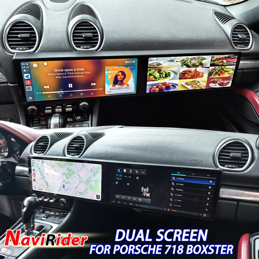 For Porsche 718 Boxster 2016-2023 Carplay Screen Android Auto Car Radio Multimedia Video Player GPS Navigation Stereo Head Unit