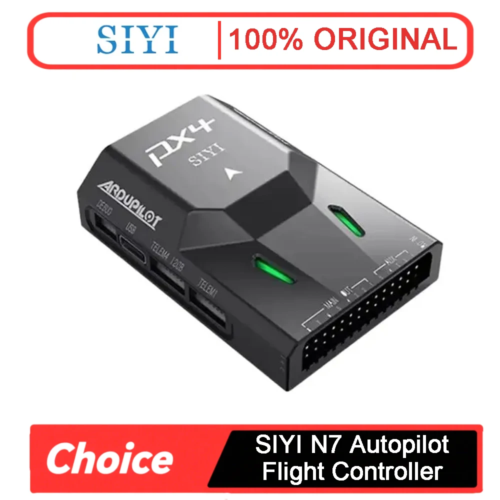 

Контроллер полета автопилота SIYI N7 — совместимый с Ardupilot/PX4, модуль питания M9N GPS и 2-14S для радиоуправляемых дронов