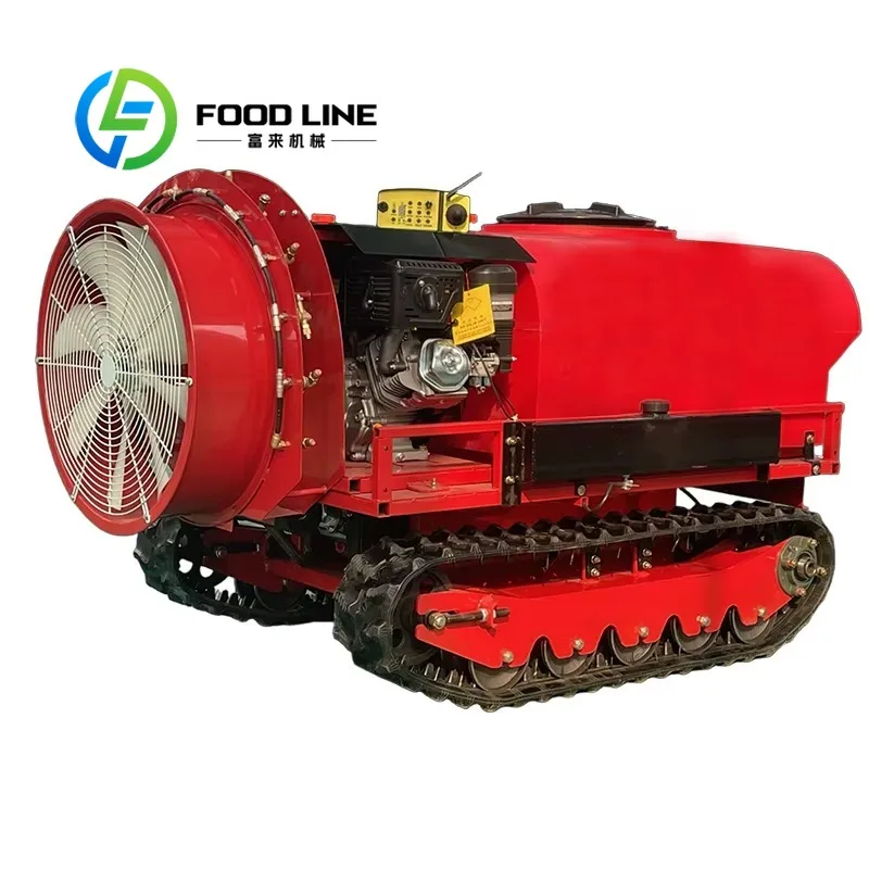 Remote Control Crawler Sprayer Wear Resistant Rubber Track Sprayer Longer Service Life For Frequent Outdoor Farm Operations