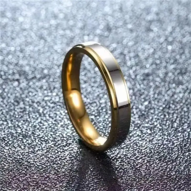 2026 Design Stainless Steel Couple Rings Simple Engagement Wedding Rings Exquisite Promise Ring Romantic Valentine's Day Gifts