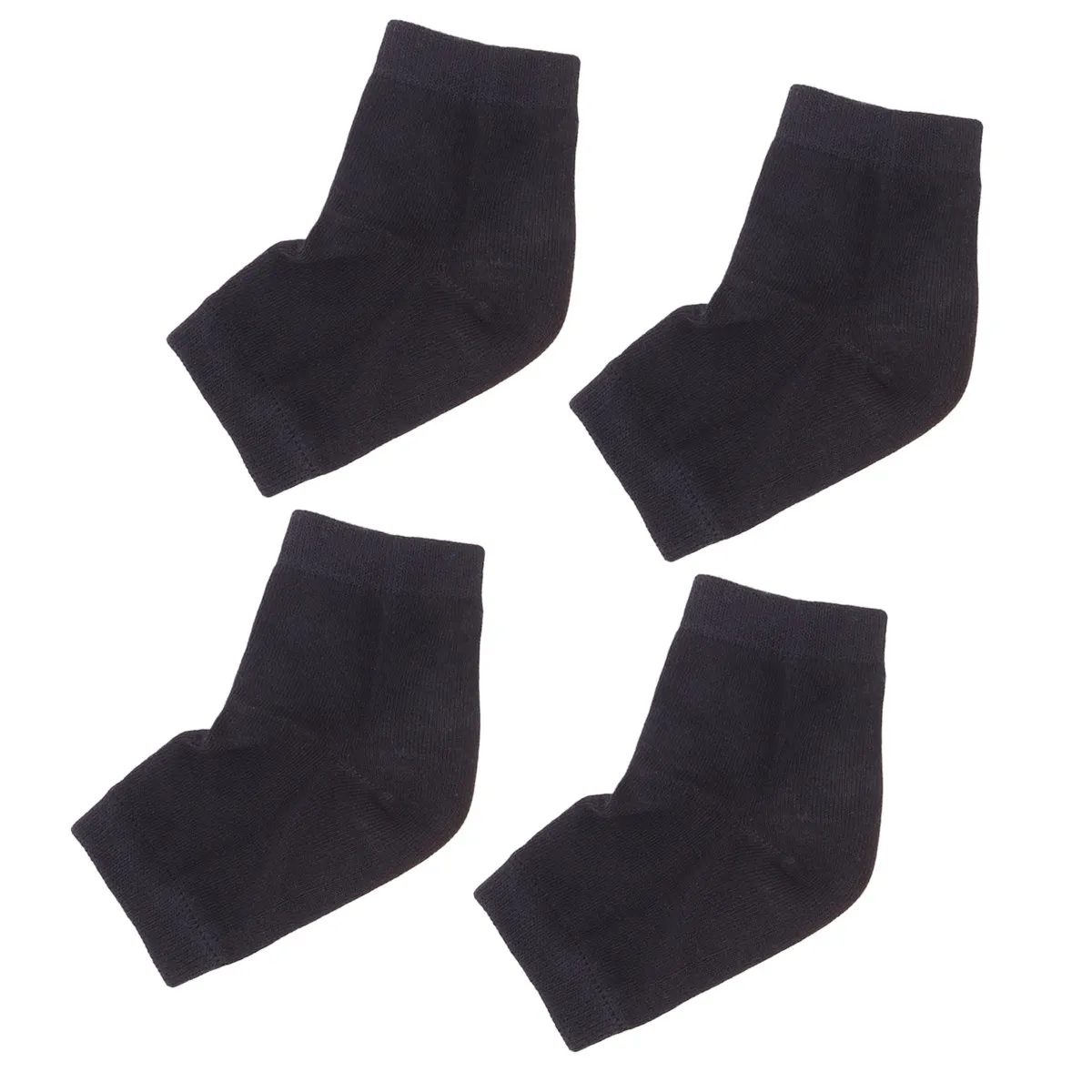 

2 пары увлажняющих гелевых носков для пяток, предотвращающих трещины, с дышащим дизайном для домашнего спа-ухода и ежедневного использования