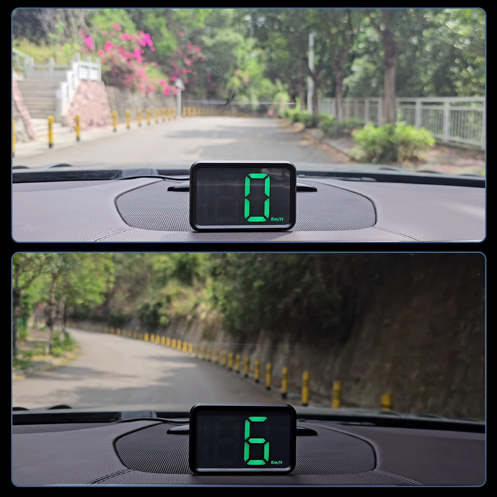 Nuovo Display Head Up per Auto X1 HUD Big Font tachimetro digitale automatico GPS HUD calibri misuratore di velocità KMH Display digitale a luce