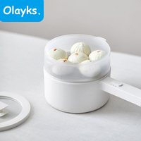 Olayks Mini Electric Cooker 1.5L Home Rice Cooker 2L Portable Electric Hot Pot for Business Travel For Dormitory 220V Appliances
