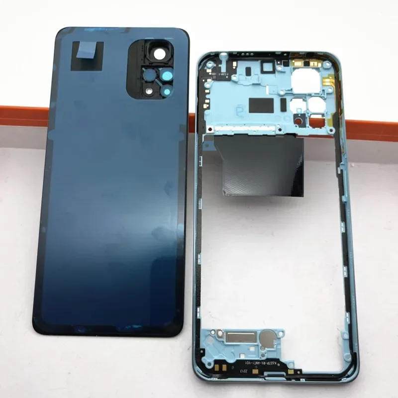 Middle Frame For Redmi Note 11 Pro 5G 2201116SG Glass Battery Cover  With Camera Lens Replacement