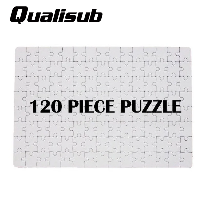 50Sheets/Lot A4 Size Sublimation Blanks Jisgaw Puzzles With 120 Pieces For Custom Kid's Gifts