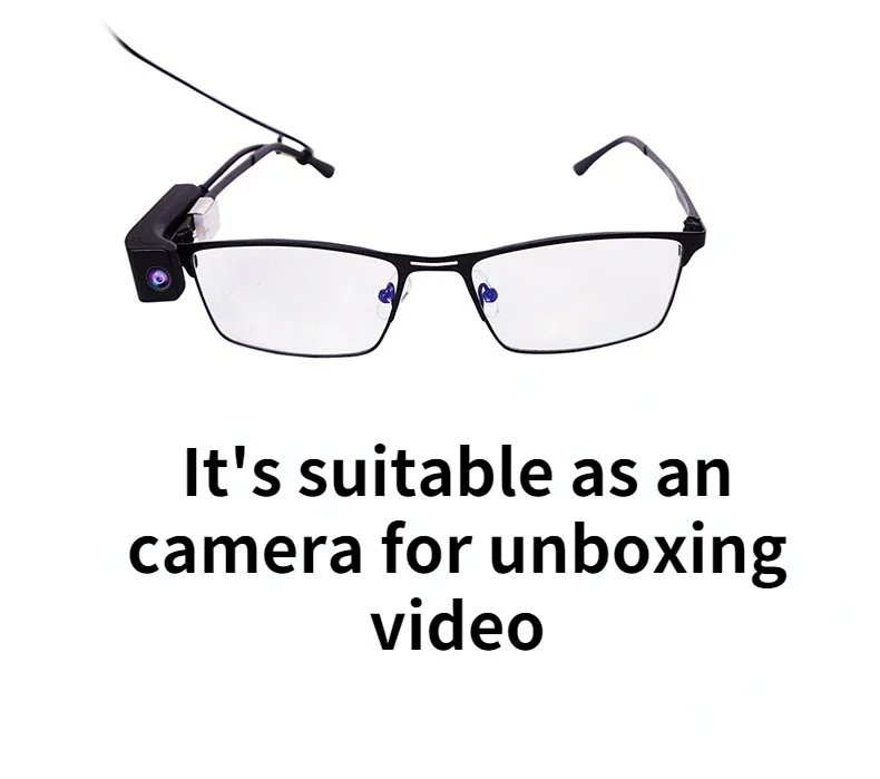 14d, Glasses Video Camera Mini Camera On Glasses , Suitable As An Camera For Unboxing Video , Mini Size Camera For Android Phone