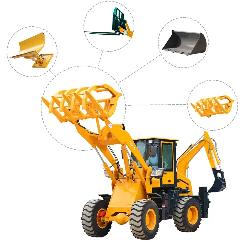 Hoge Kwaliteit China Jk15-26 Ce/Epa 4X4 Mini Tractor Wiel Multifunctionele Backhoe Laders Te Koop Met Bevestiging Op Maat