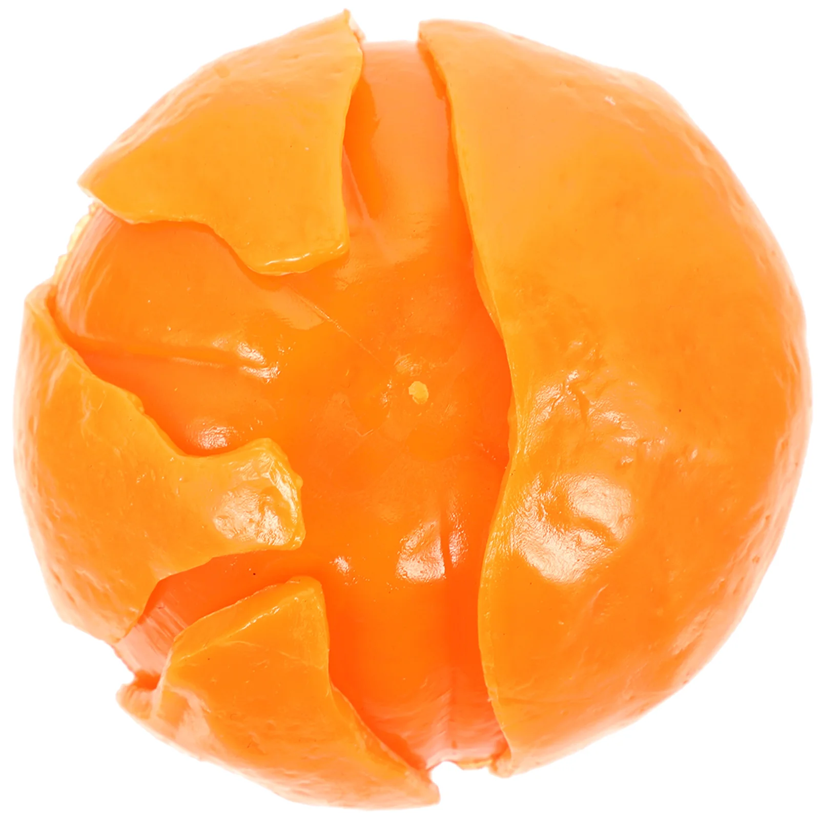 

Unzip Orange Ornament Simulated Fruit Shape Sensory Toy Showcase Display Model