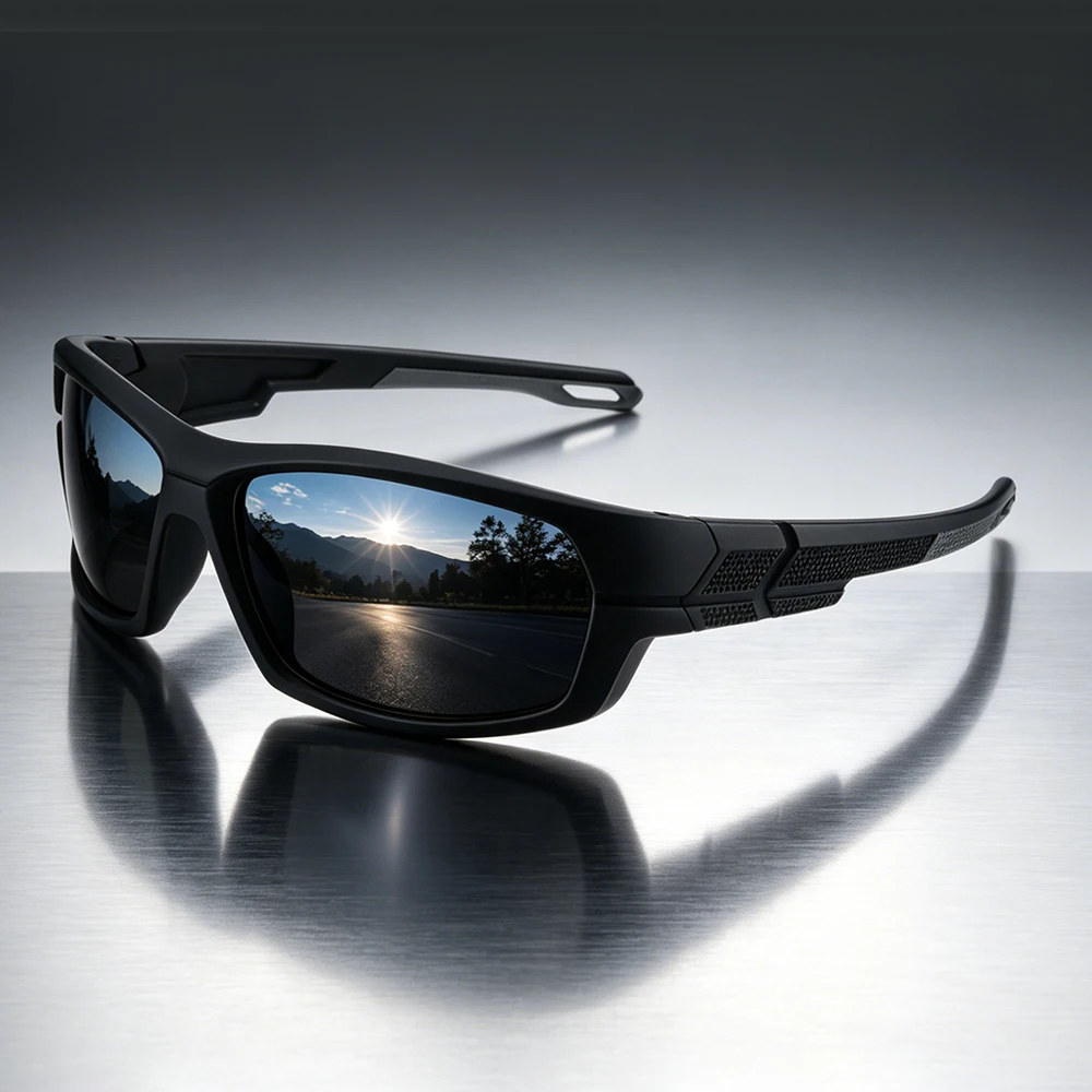 AWGSEE Polarized Sports Sunglasses for Men Sunglasses Wrap Around UV Protection for Cycling Fishing Driving
