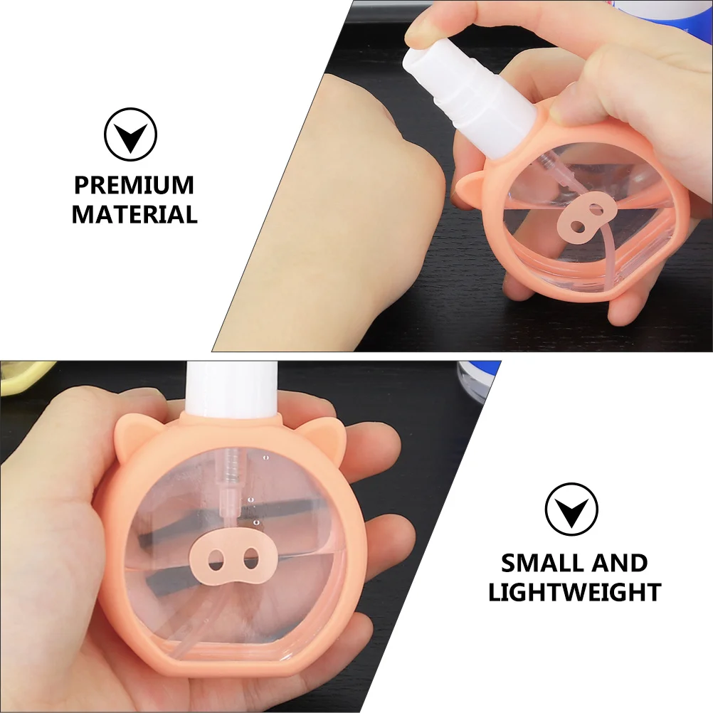 4 قطع صغيرة محمولة للسفر، زجاجات رذاذ بلاستيكية قابلة لإعادة الملء، خفيفة الوزن لعطور المكياج #3
