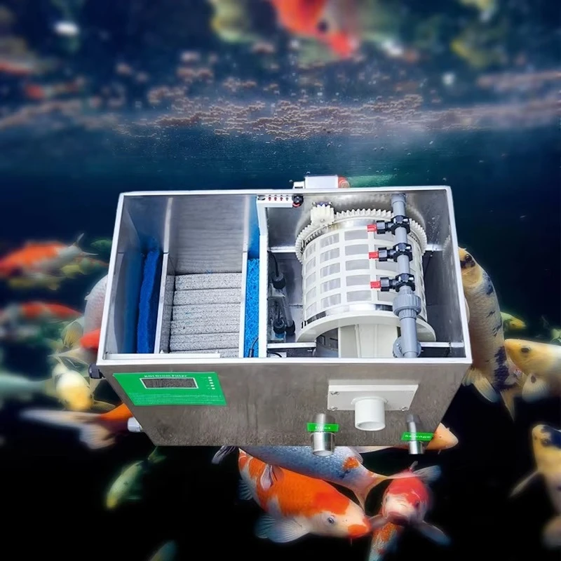 

Home Use Garden Koi Pond Combi Drum Filter Small Outdoor Aquarium Fish Tank Water Filtration Equipment Pond Bio Filter