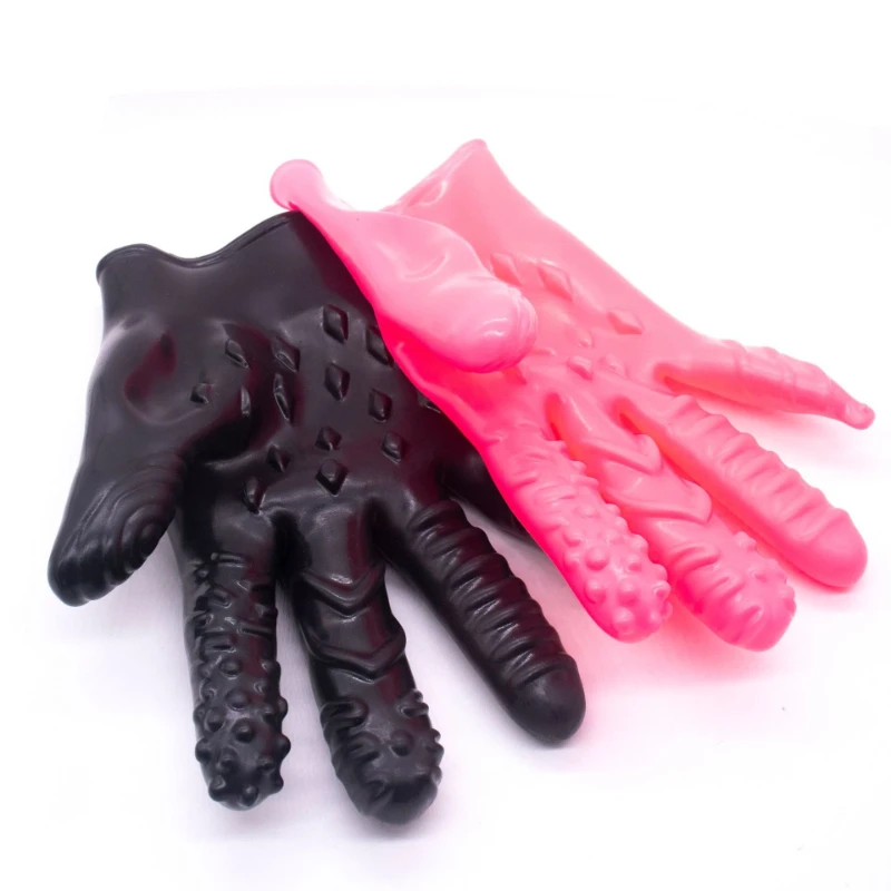قفازات تدليك يمزح النخيل الجنس ماجيك النشوة للجنسين الاستمناء G-بقعة الخيوط قفازات الجنس ToysSex المنتجات