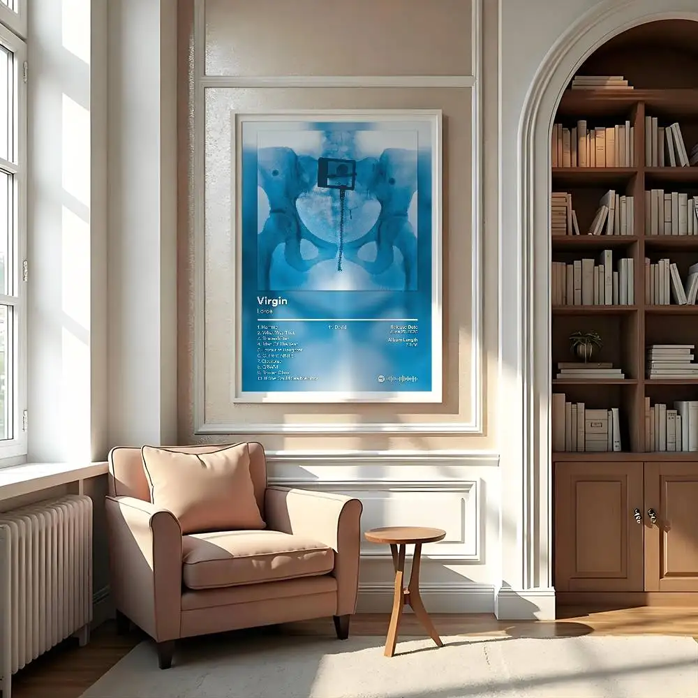 المغني لورد العذراء المشارك لزجة جدار الفن الطباعة مقاوم للماء غرفة المعيشة المنزلي غرفة بار ديكور جمالي